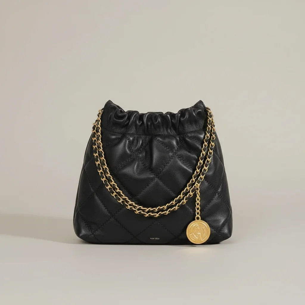 Sac chaine bourse simili cuir matelassé