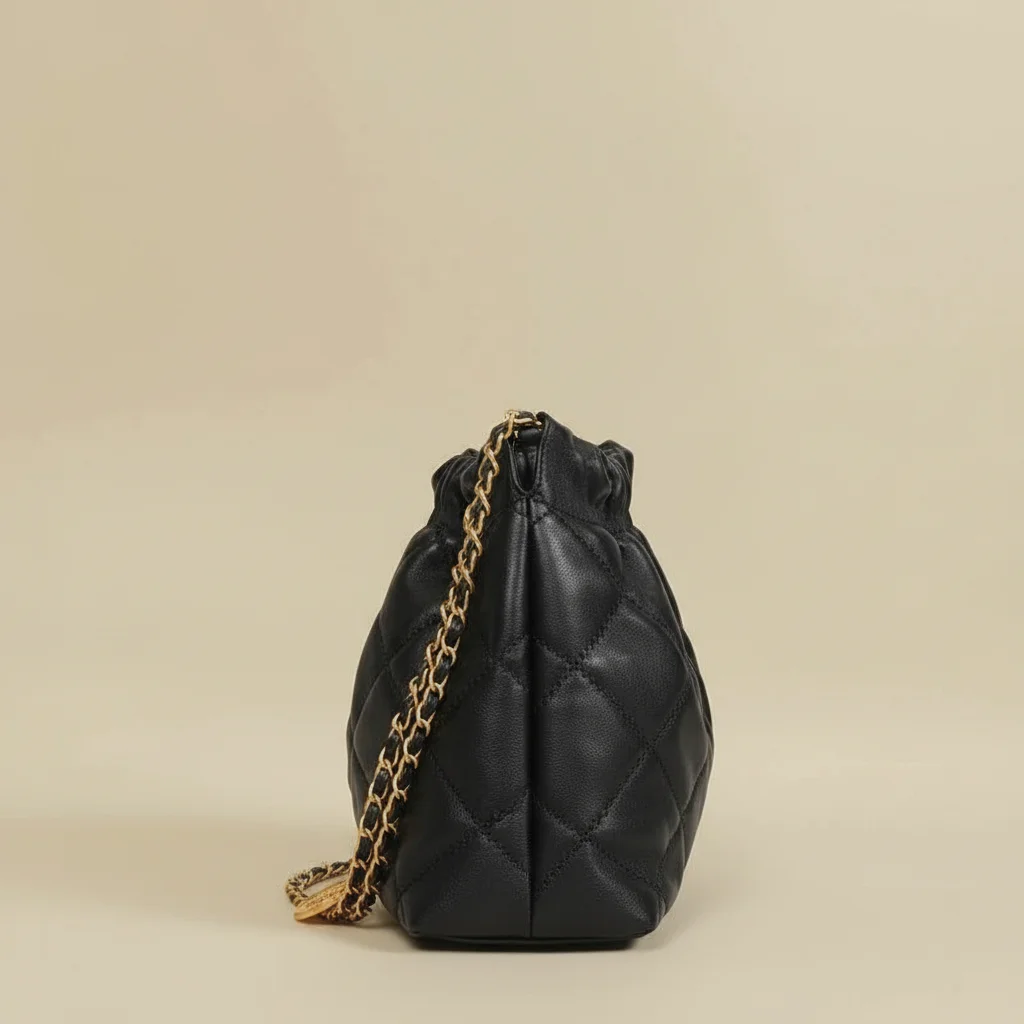 Sac chaine bourse simili cuir matelassé – Image 2