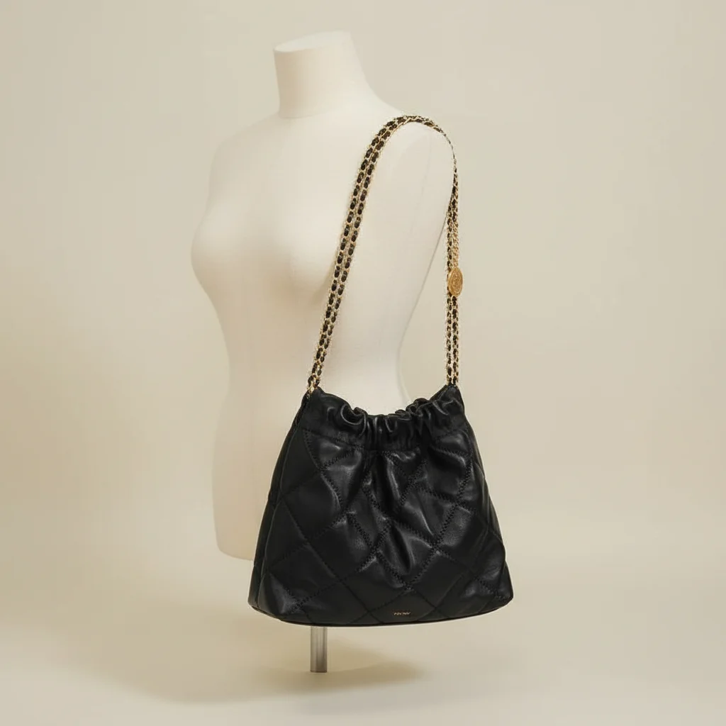 Sac chaine bourse simili cuir matelassé – Image 5