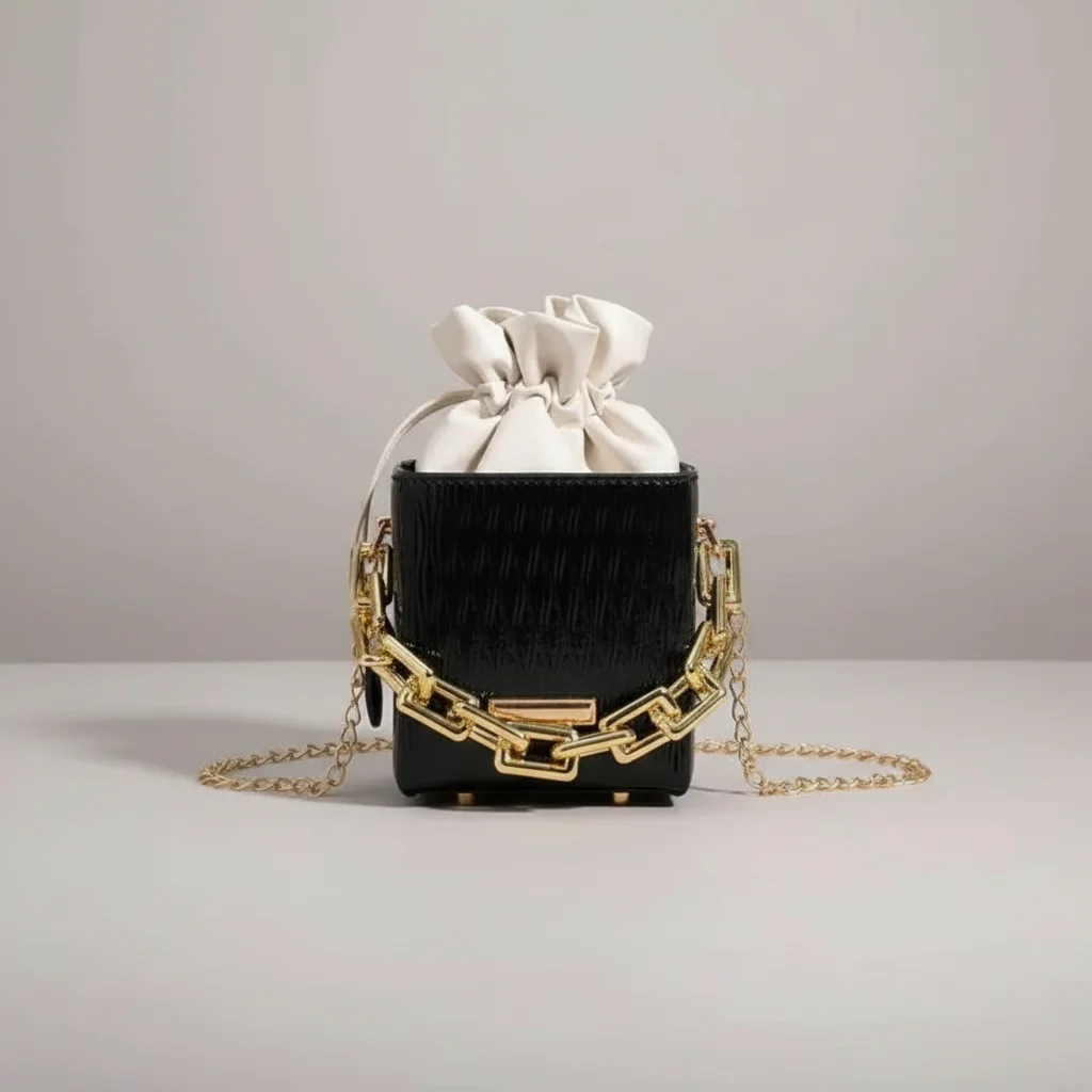 Sac chaine bourse simili cuir tendance – Image 3