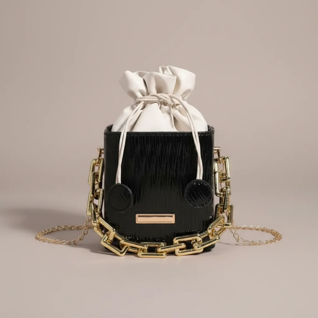Sac chaine bourse simili cuir tendance – Image 4