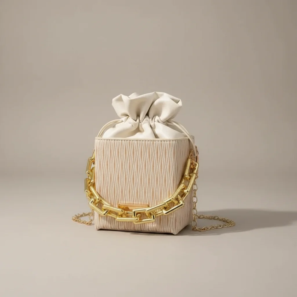 Sac chaine bourse simili cuir tendance – Image 6