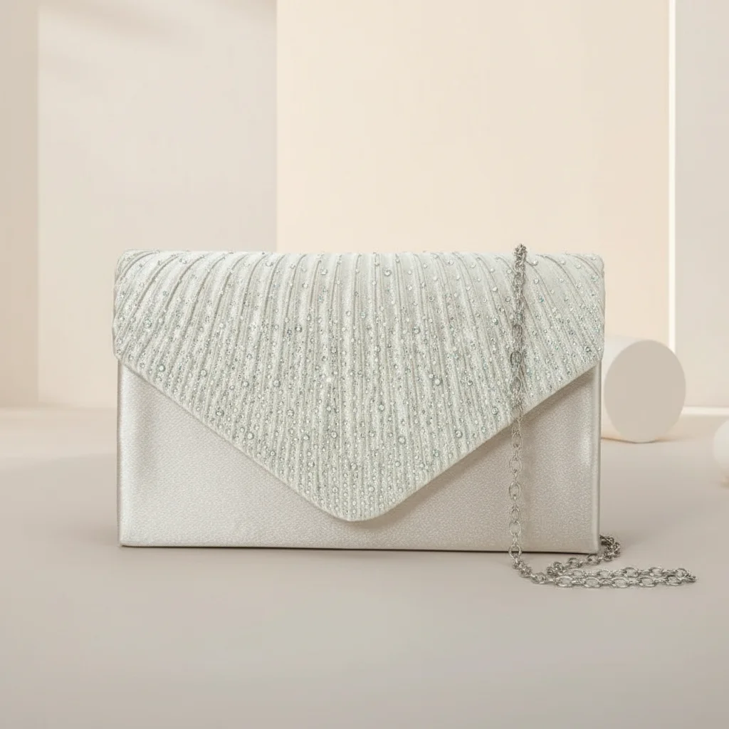 Sac chaine cérémonie compact strassé – Image 4