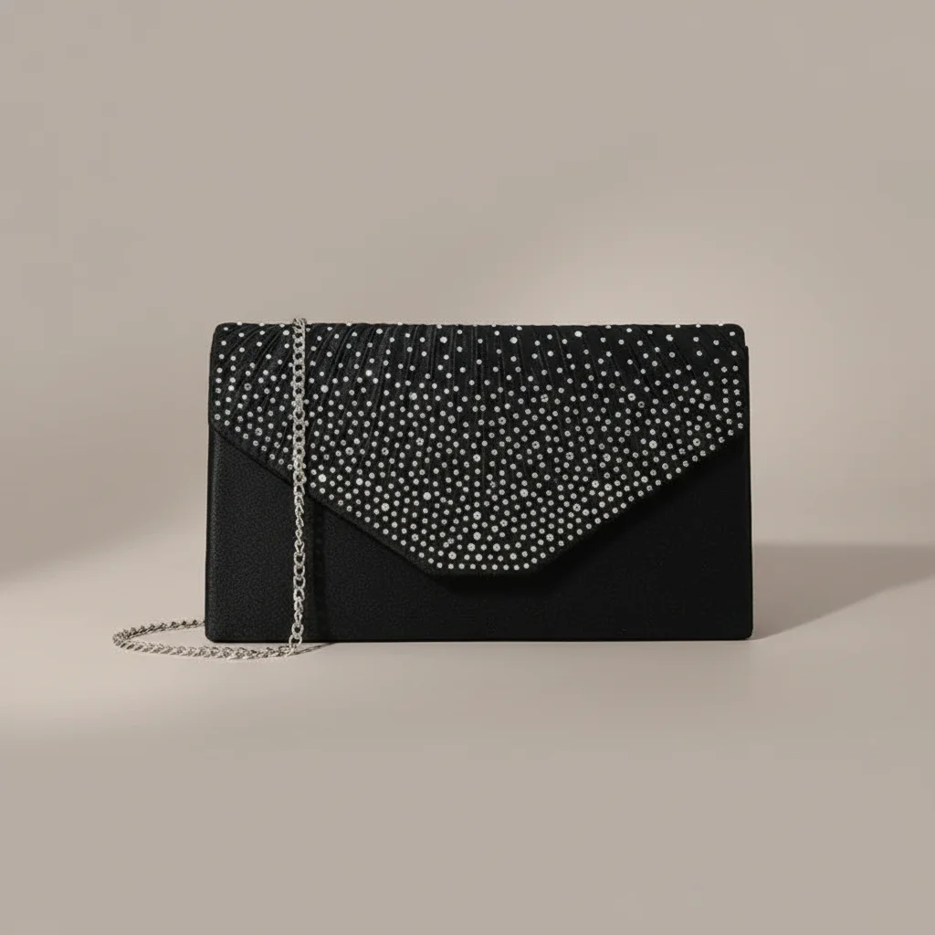 Sac chaine cérémonie compact strassé – Image 8