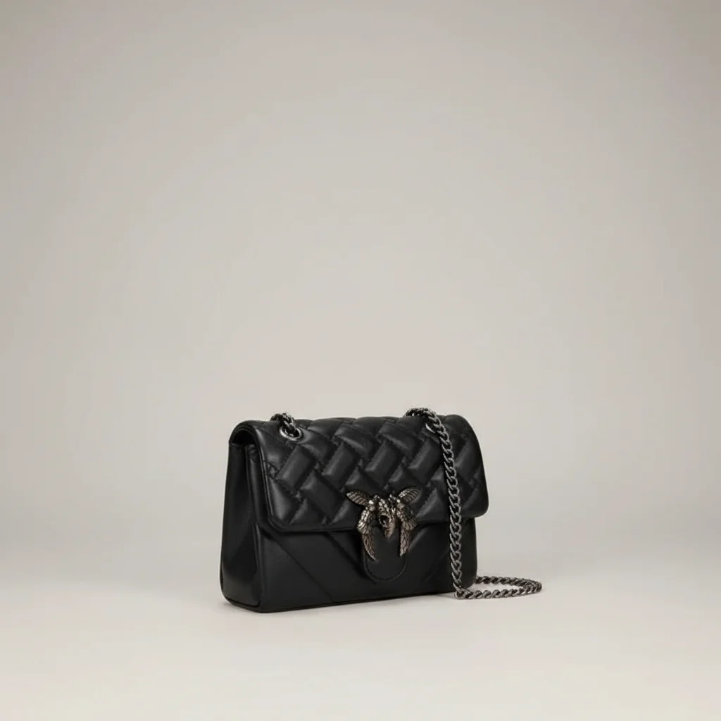 Sac chaine cuir matelassé élégant – Image 4