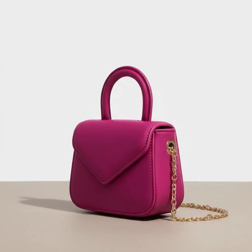 sac chaine forme cœur simili cuir compact – Image 10