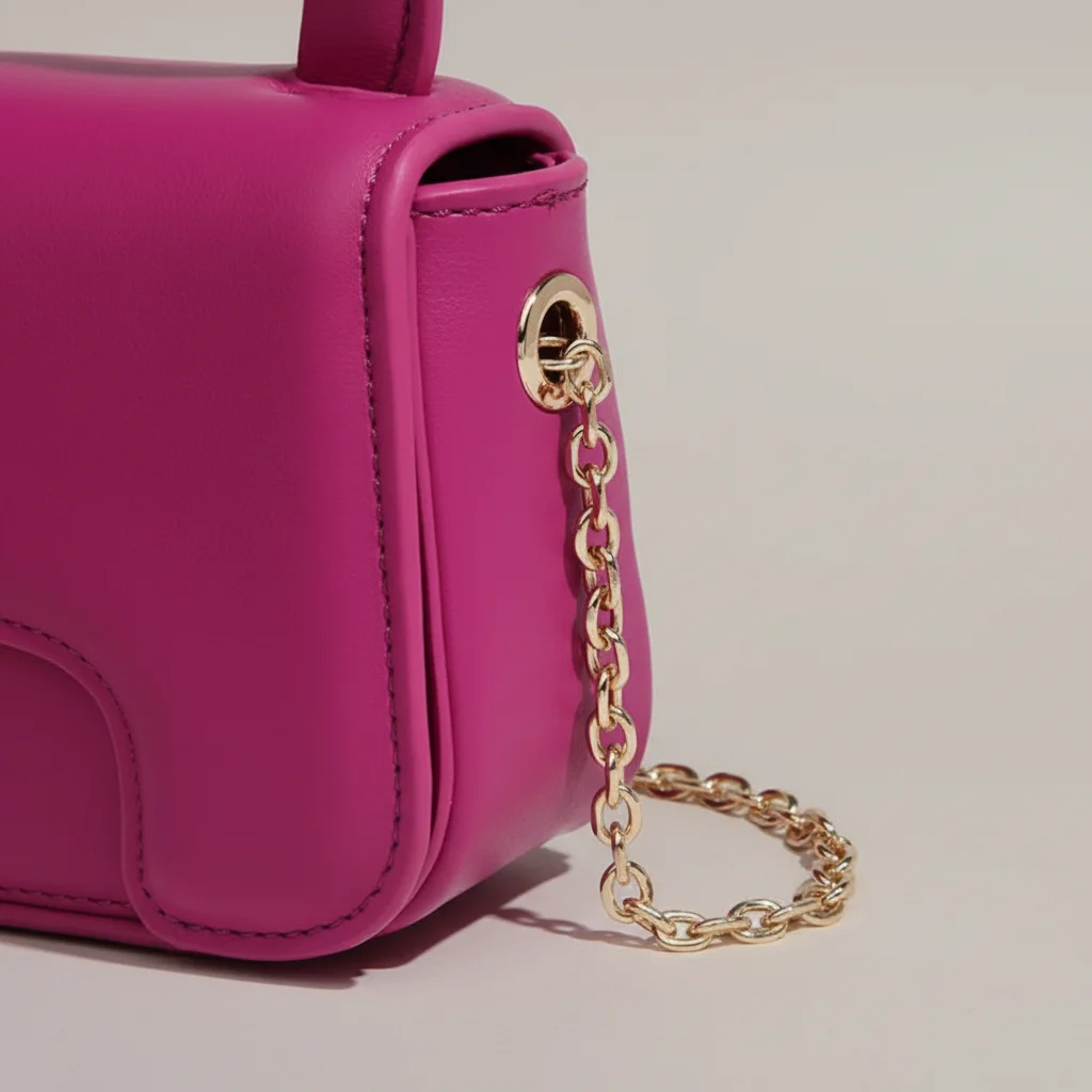 sac chaine forme cœur simili cuir compact – Image 12