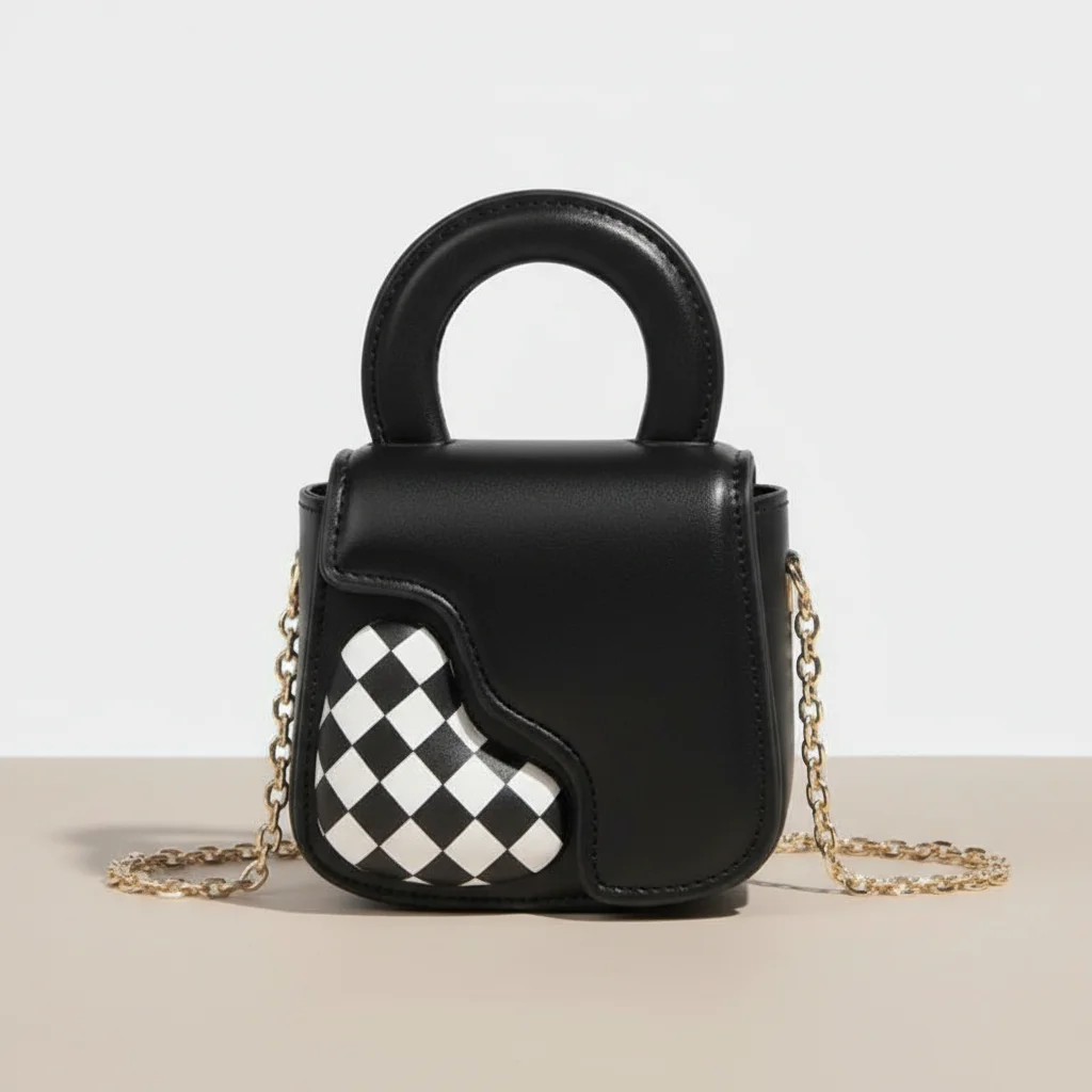 sac chaine forme cœur simili cuir compact – Image 16