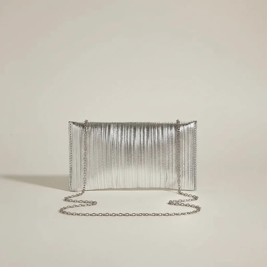 Sac chaine lycra soirée métallisé compact – Image 11