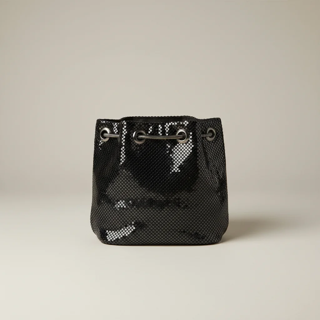 Sac chaine métallisé soirée compact – Image 11