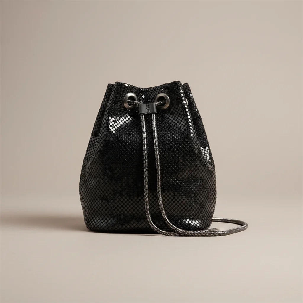 Sac chaine métallisé soirée compact – Image 12