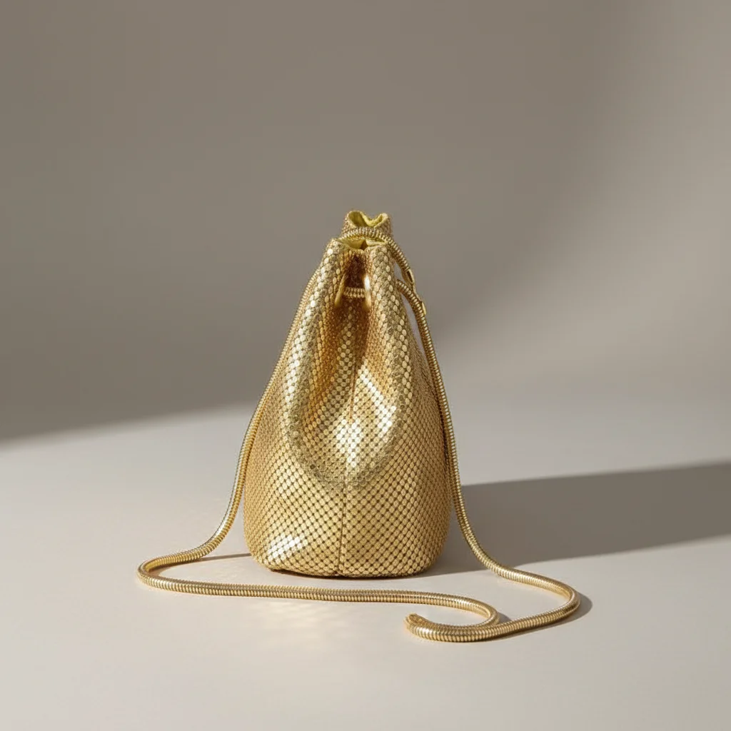 Sac chaine métallisé soirée compact – Image 2