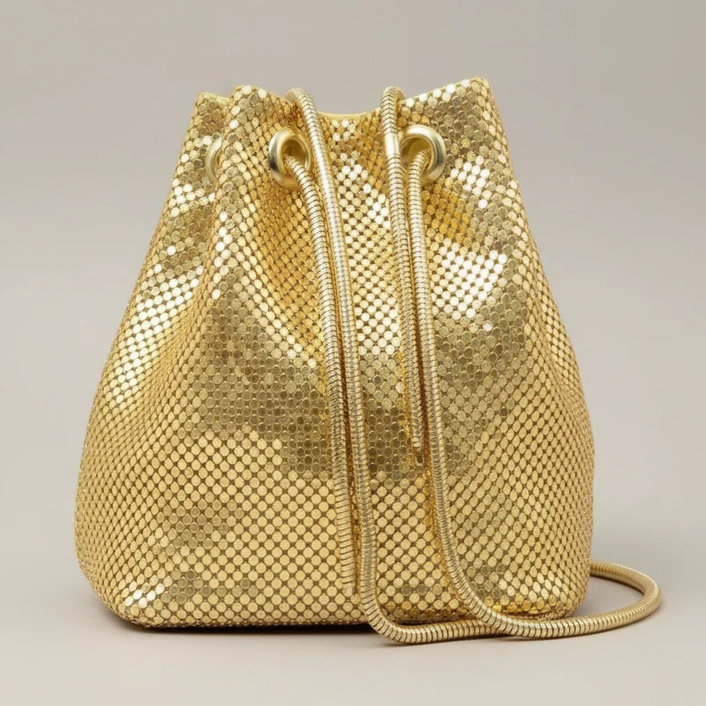 Sac chaine métallisé soirée compact – Image 4