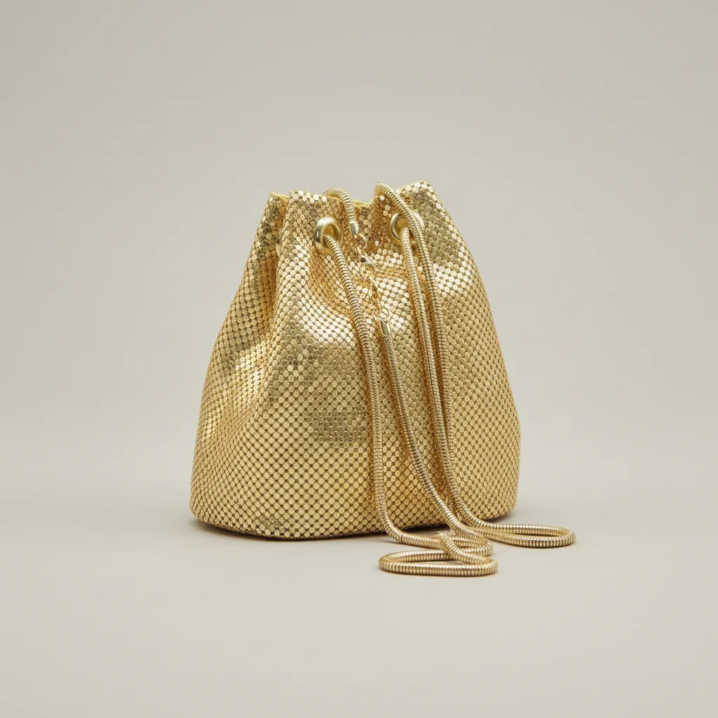 Sac chaine métallisé soirée compact – Image 6