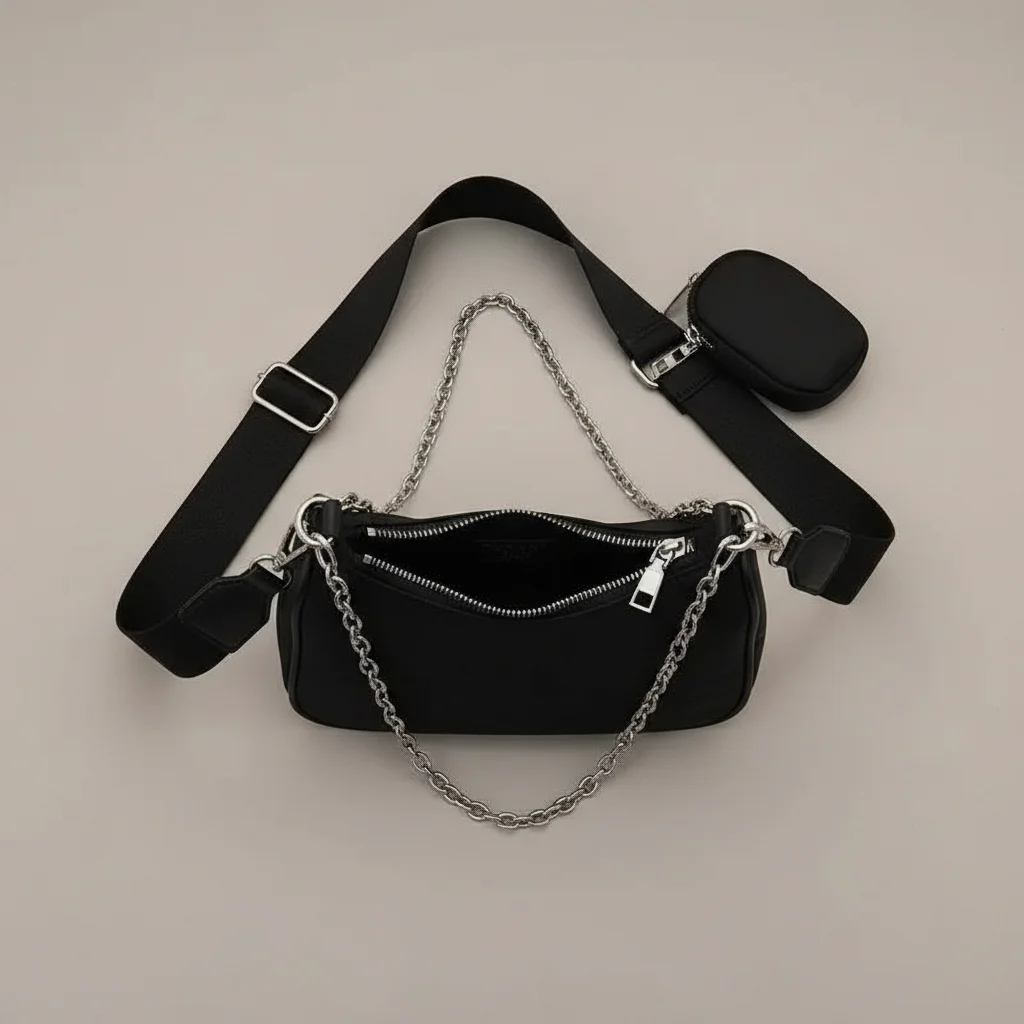 sac chaine nylon quotidien imperméable – Image 3