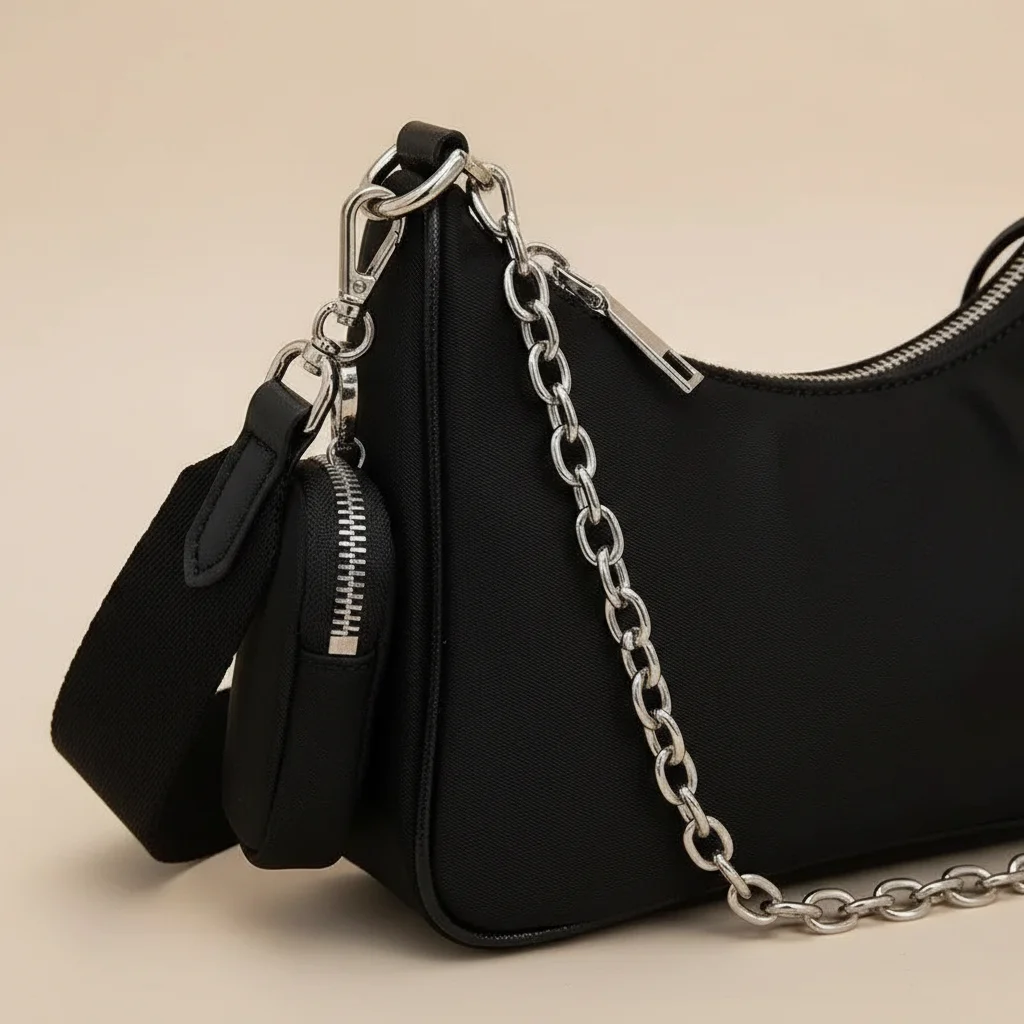 sac chaine nylon quotidien imperméable – Image 4