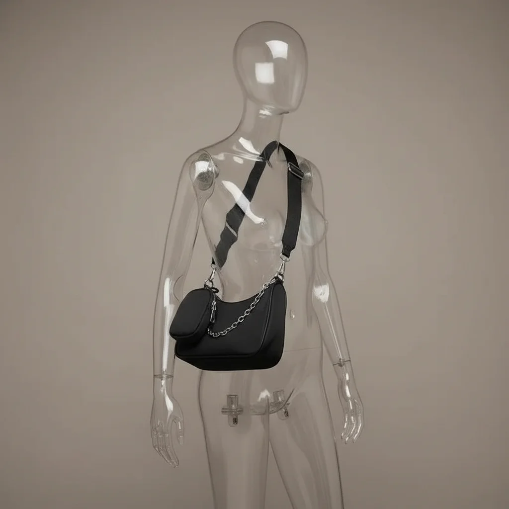 sac chaine nylon quotidien imperméable – Image 5