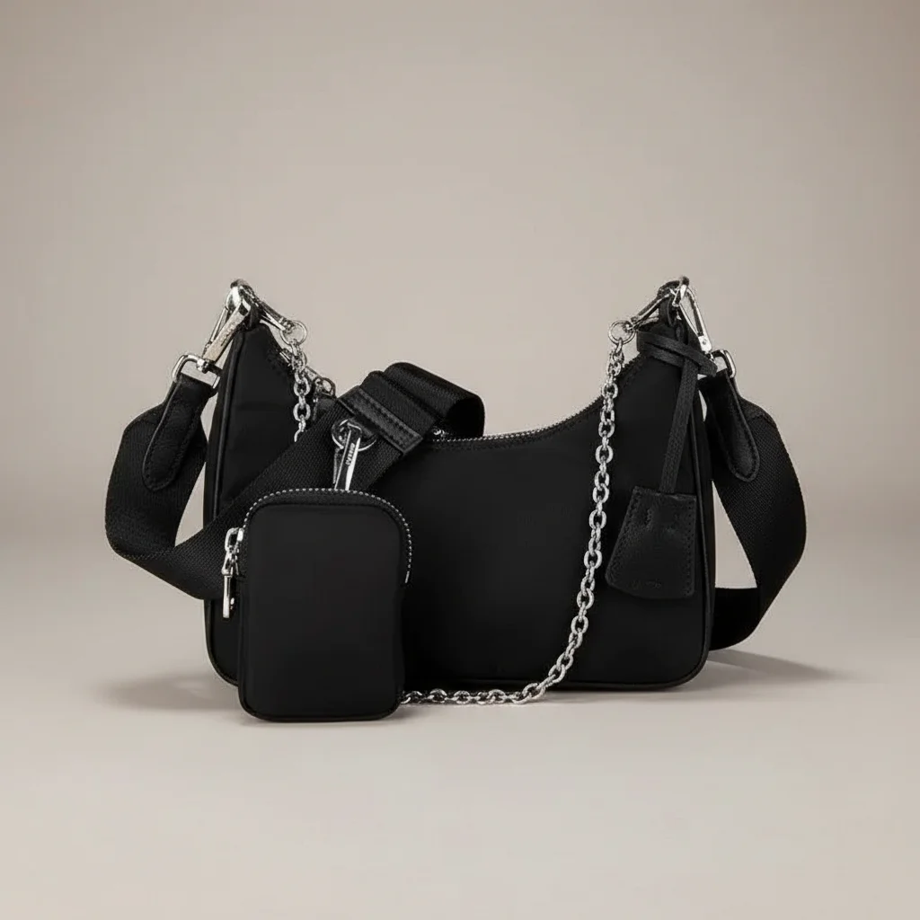 sac chaine nylon quotidien imperméable – Image 6