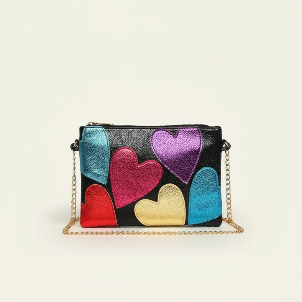 sac chaine original simili cuir multicolore