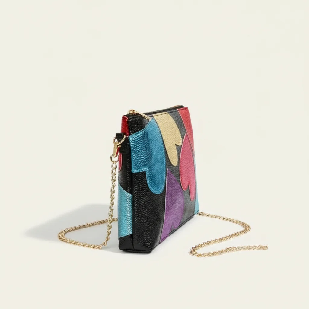 sac chaine original simili cuir multicolore – Image 2