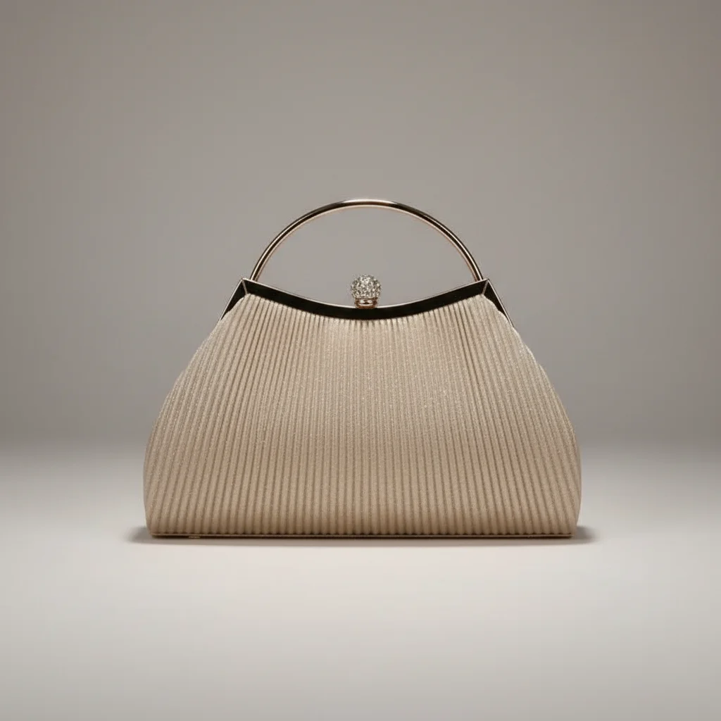 Sac chaine polyester plissé cérémonie – Image 11