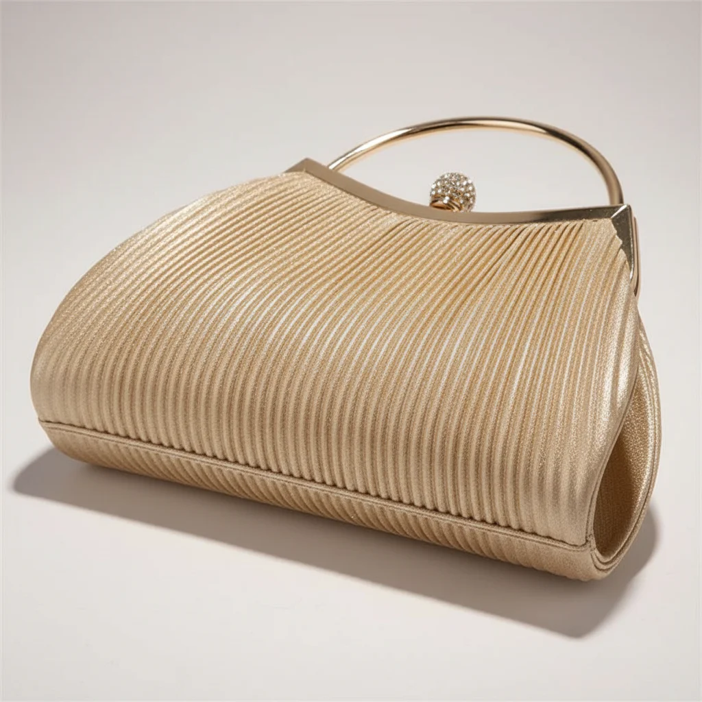 Sac chaine polyester plissé cérémonie – Image 4
