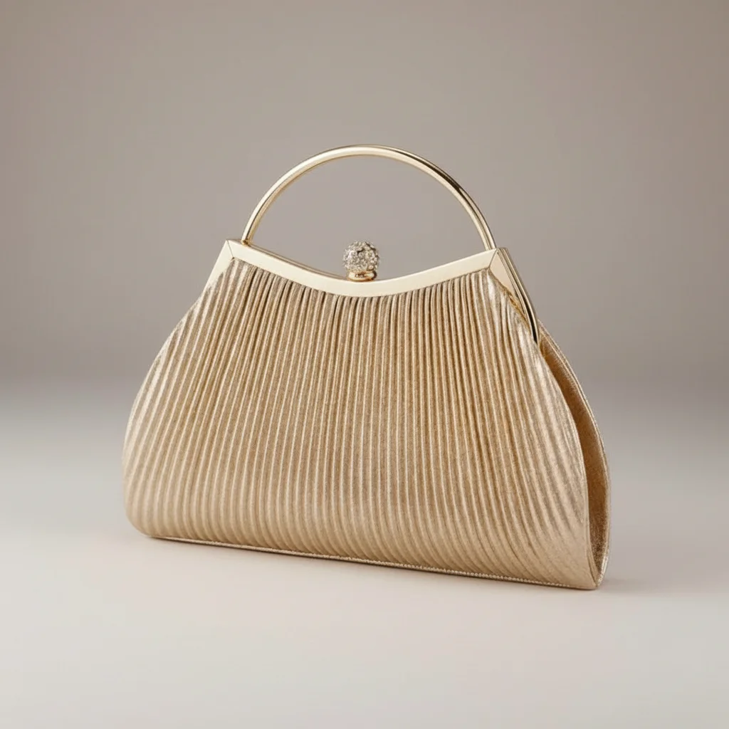 Sac chaine polyester plissé cérémonie – Image 6