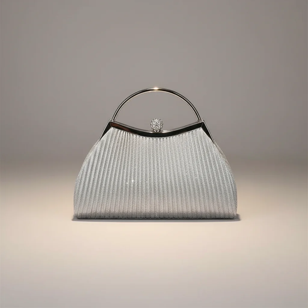 Sac chaine polyester plissé cérémonie – Image 7