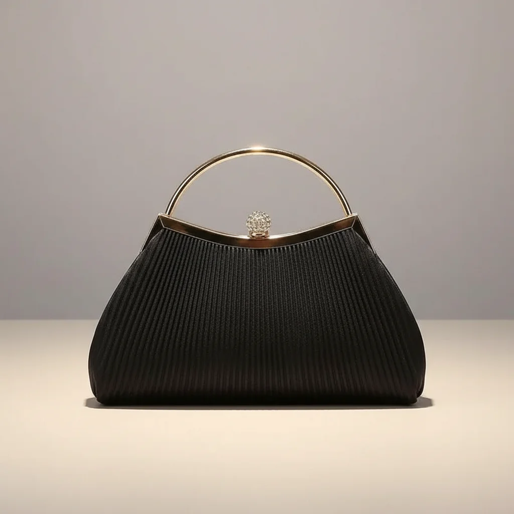 Sac chaine polyester plissé cérémonie – Image 8