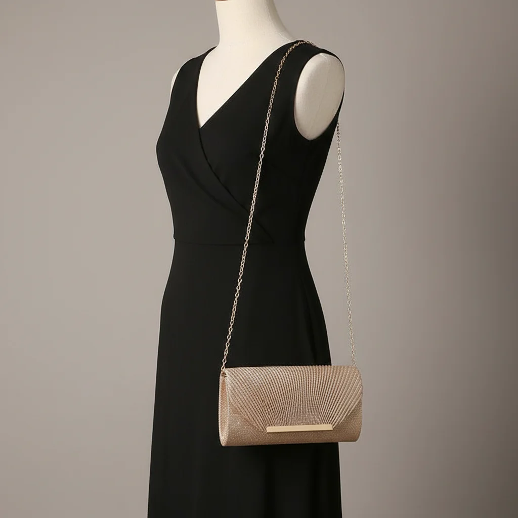 sac chaine polyester soirée pailleté – Image 5