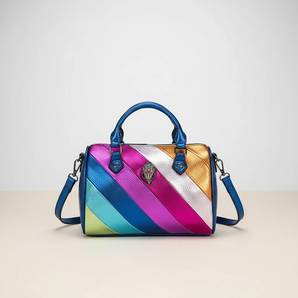 sac chaine pu multicolore porté main