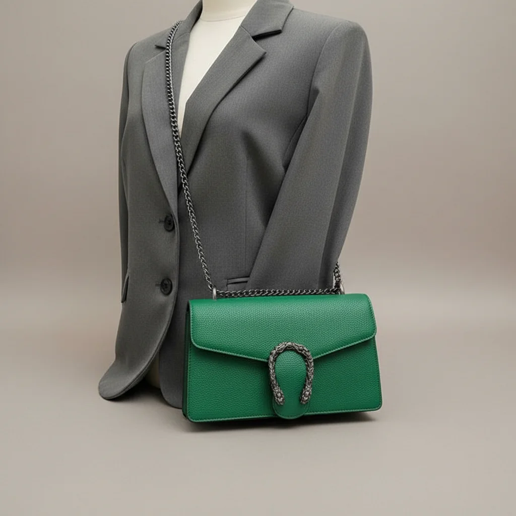 sac chaine rectangulaire pu élégant – Image 5