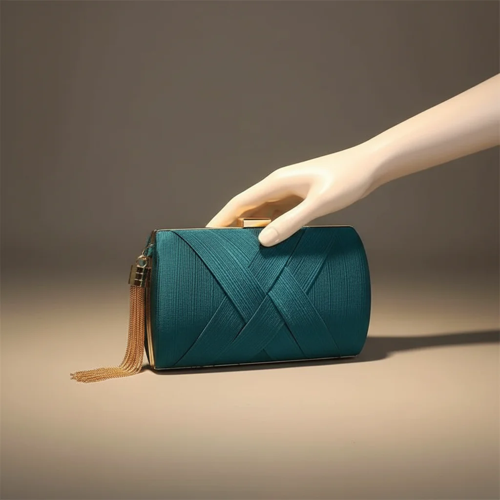 Sac chaine satin soirée compact – Image 5