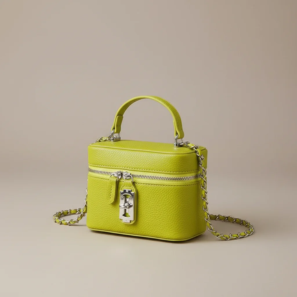 Sac chaine simili cuir format boîte – Image 10