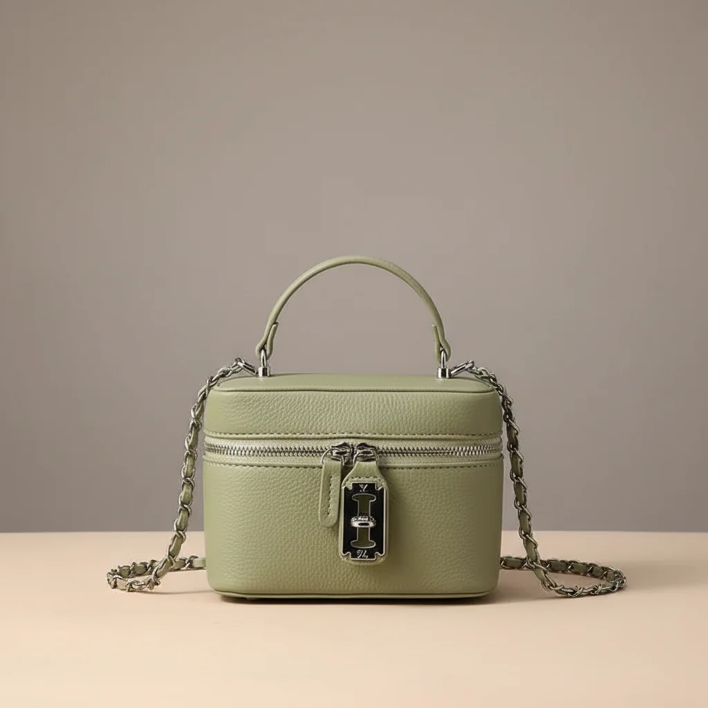 Sac chaine simili cuir format boîte – Image 15