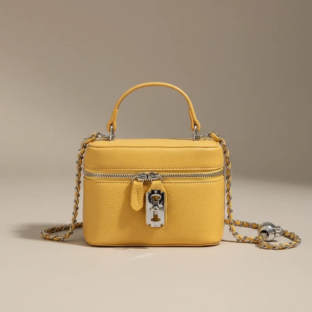 Sac chaine simili cuir format boîte – Image 20