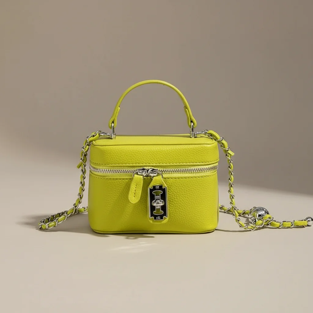 Sac chaine simili cuir format boîte – Image 21