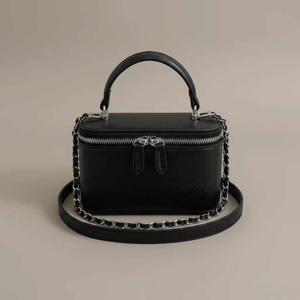 Sac chaine simili cuir format boîte – Image 3