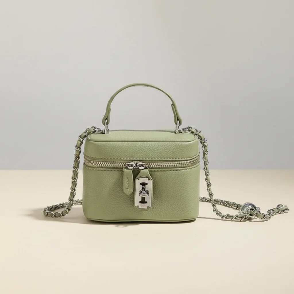 Sac chaine simili cuir format boîte – Image 6