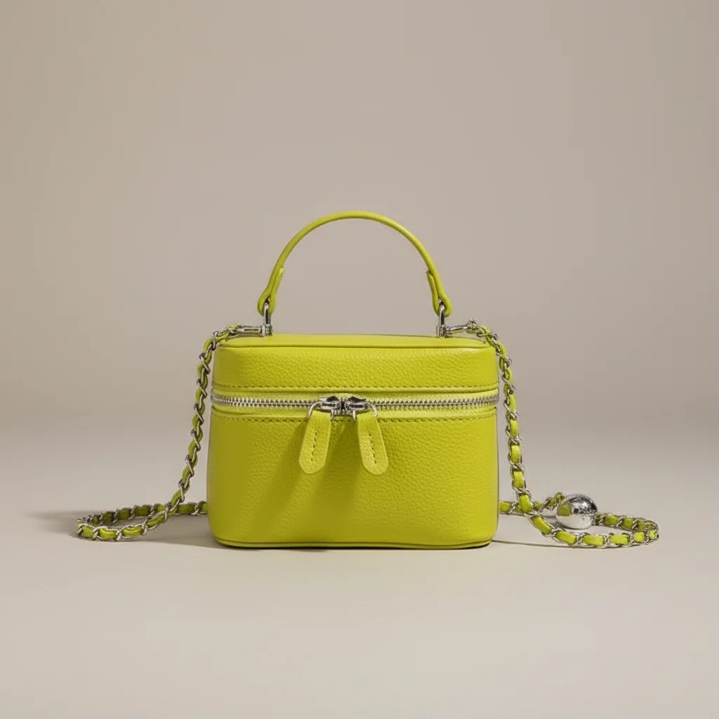Sac chaine simili cuir format boîte – Image 7