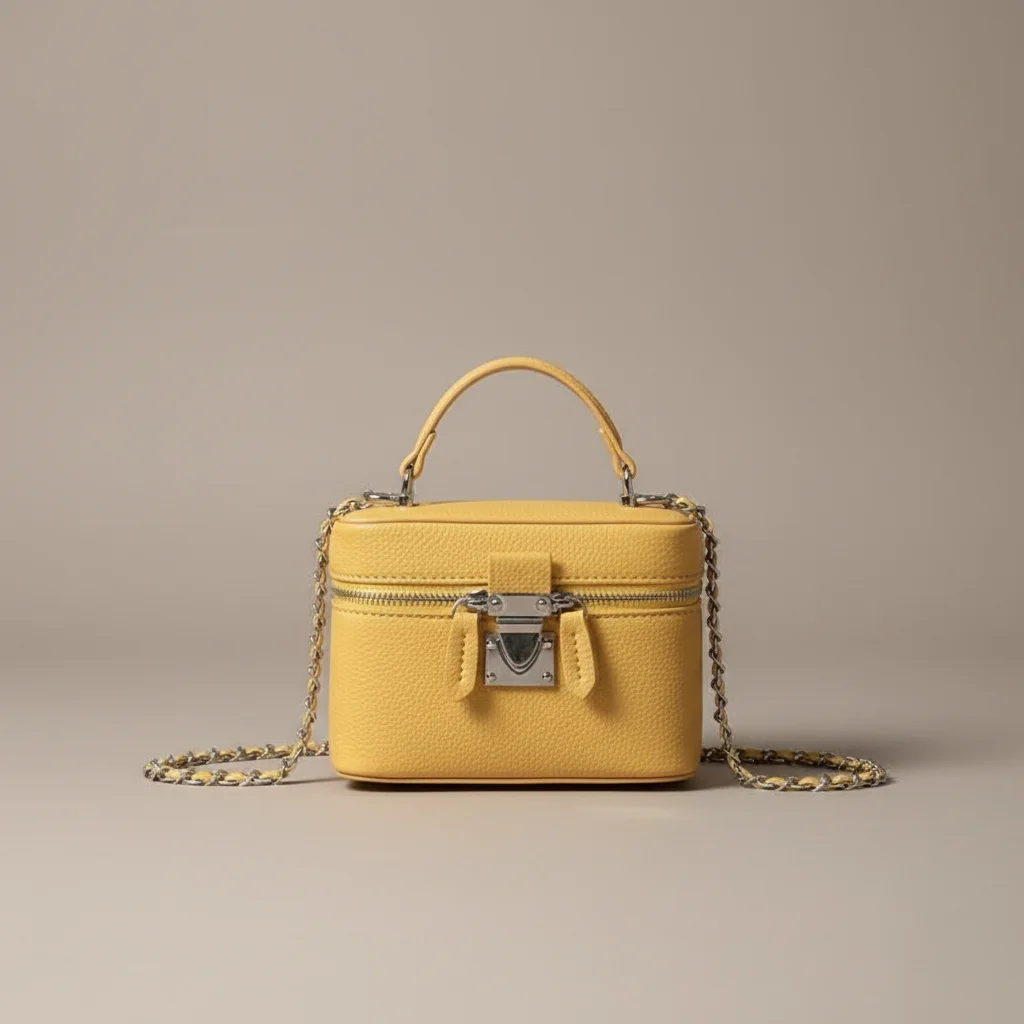 Sac chaine simili cuir format boîte – Image 8