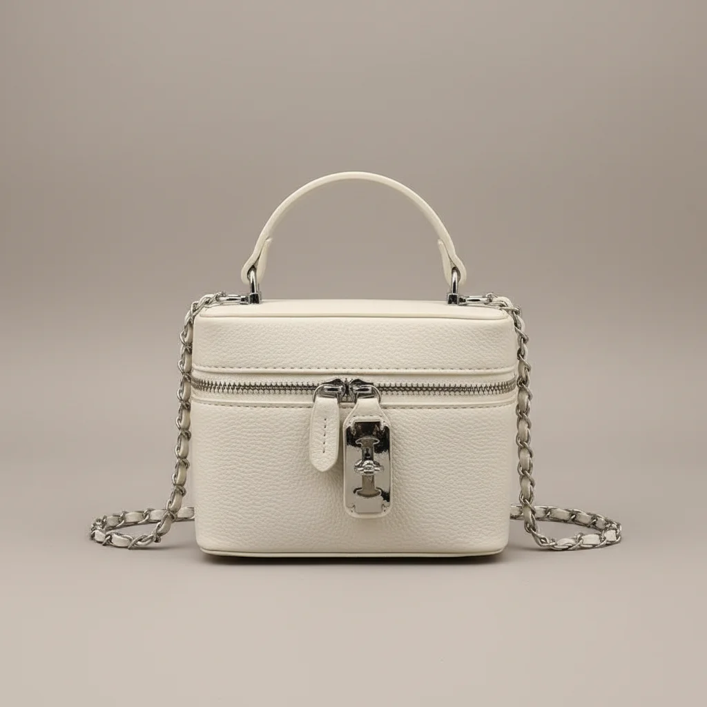 Sac chaine simili cuir format boîte – Image 9