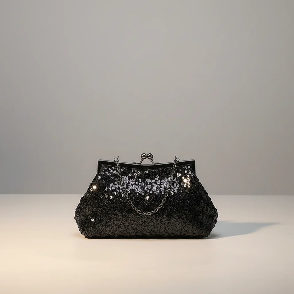Sac chaine soirée métallisé compact – Image 12