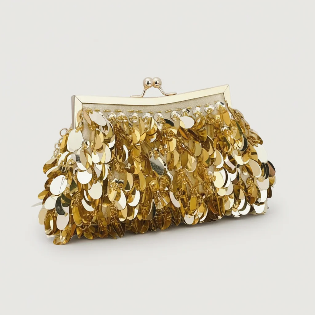 Sac chaine soirée métallisé compact – Image 13