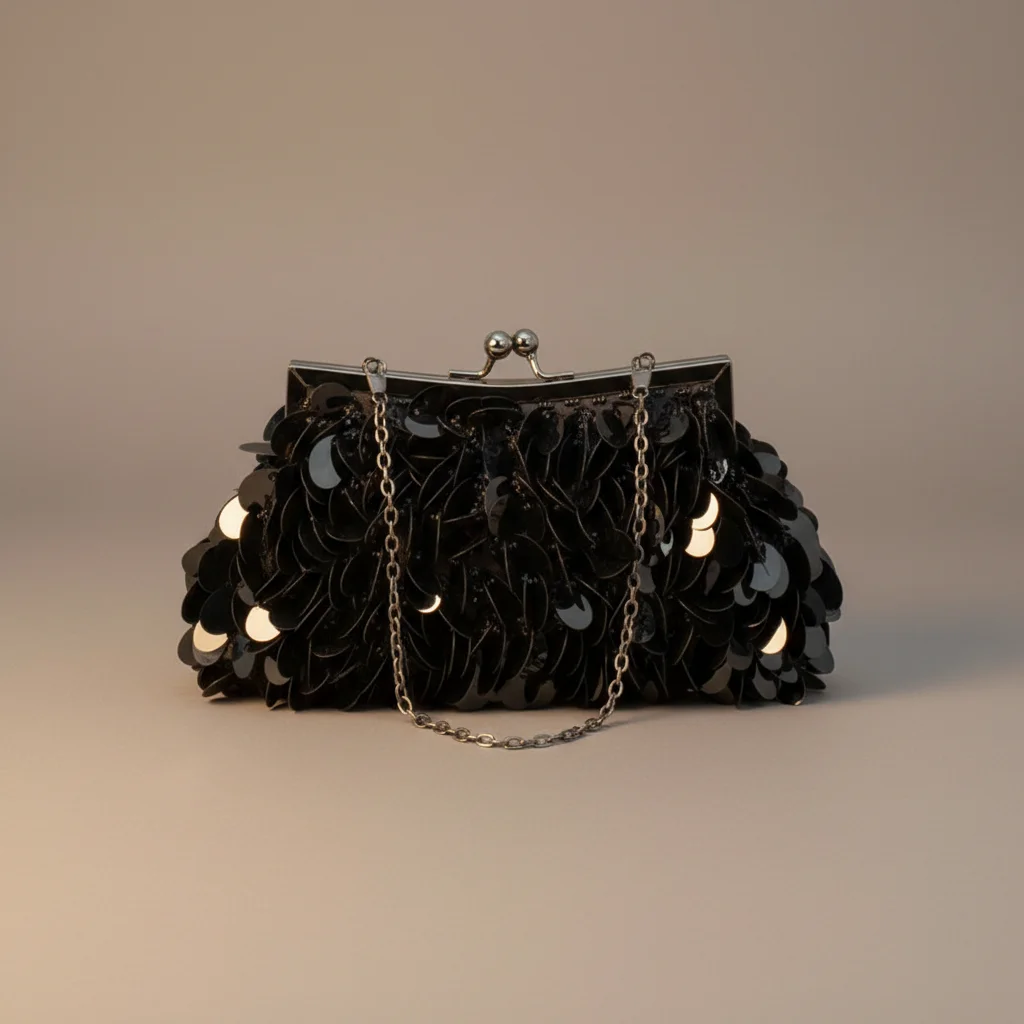Sac chaine soirée métallisé compact – Image 14