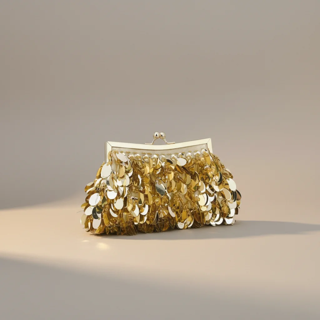 Sac chaine soirée métallisé compact – Image 7