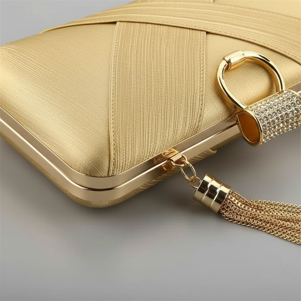 Sac chaine soirée satin élégant – Image 10