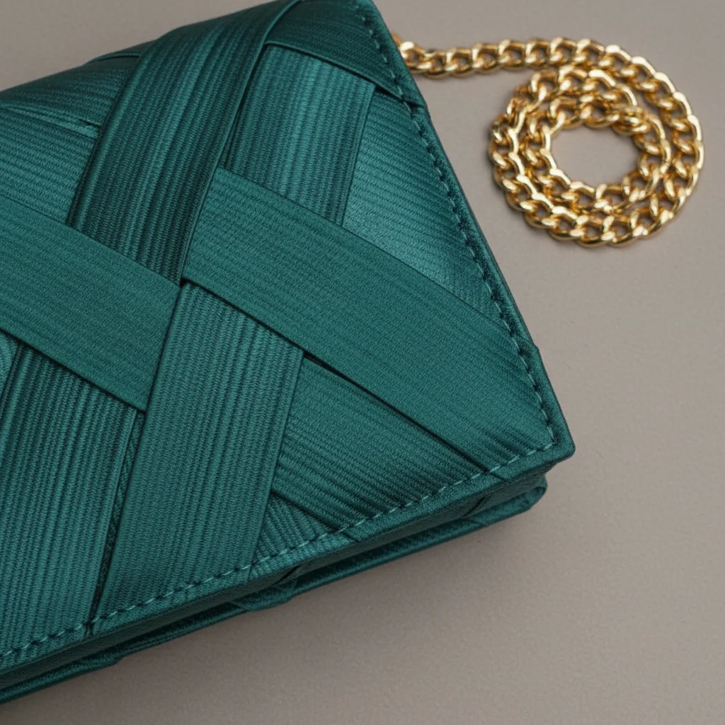 Sac chaine soirée satin élégant – Image 12