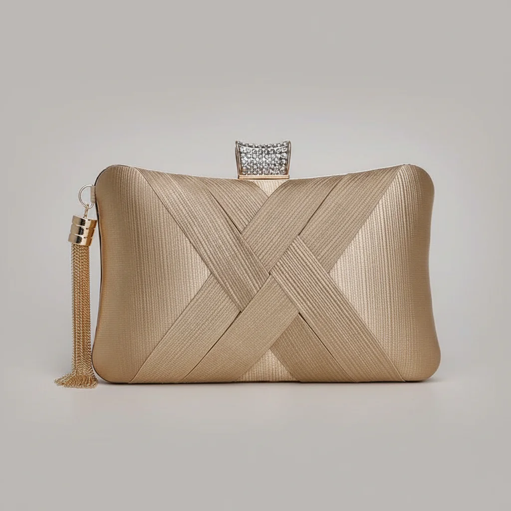 Sac chaine soirée satin élégant – Image 13
