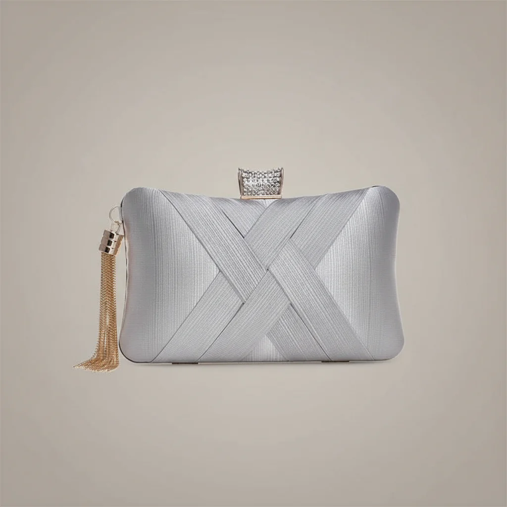 Sac chaine soirée satin élégant – Image 15